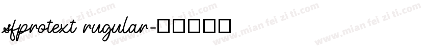 sfprotext rugular字体转换